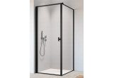 Door shower Radaway Nes Black KDJ I Frame 80, left, black ramka, 800x2000mm