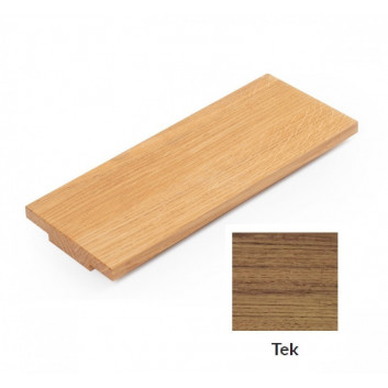 Shelf with railing Terma Simple 50 cm - oak