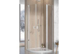 Shower cabin Radaway Nes PDD II 80, przejrzysta, part left