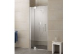 Door shower Kermi Pasa XP 110x185cm, swinging, 1 hinged z fixed parts, right