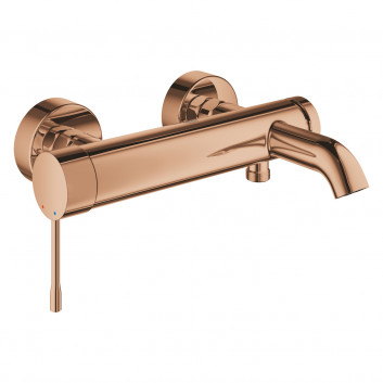 Bath tap Grohe Essence, single lever, wall mounted, warm sunset