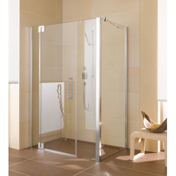 Drzwi prysznicowe Kermi Pasa XP 110x185cm, wahadłowe, jednoskrzydłowe, z polami stałymi- sanitbuy.pl