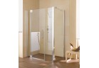 Door shower Kermi Pasa XP 130x185cm, swinging, 1 hinged, z fixed panels
