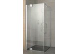 Drzwi prysznicowe Kermi Pasa XP 75x185cm, wahadłowe, jednoskrzydłowe z elementem stałym do ścianki bocznej- sanitbuy.pl