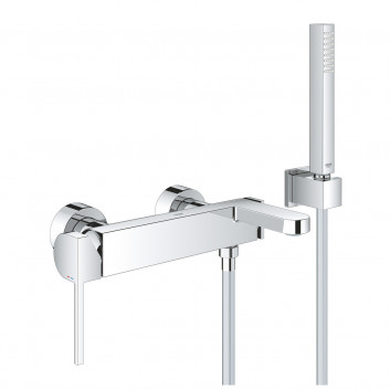 Shower mixer Grohe Plus, wall mounted, single lever, chrome