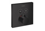Mixer thermostatic Hansgrohe ShowerSelect, concealed dla 2 odbiorników, external part, black matt