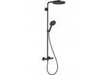 Shower set Hansgrohe Showerpipe Raindance Select S 240 1jet P, mixer thermostatic, black mat