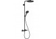 Shower set Hansgrohe Showerpipe Raindance Select S 240 1jet P, mixer thermostatic, black mat