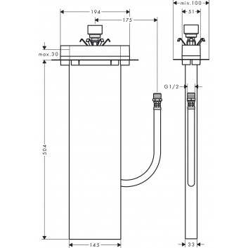 Hansgrohe sBox set podstawowy