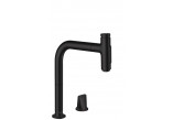 Kitchen faucet 2-hole Hansgrohe M7120-H200, single lever, pull-out spray, black mat