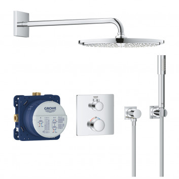 Shower set Grohe Tempesta 210, concealed, mixer thermostatic, chrome