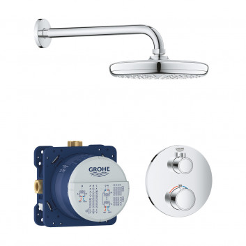 Shower set Grohe Tempesta 210, concealed, mixer thermostatic, chrome