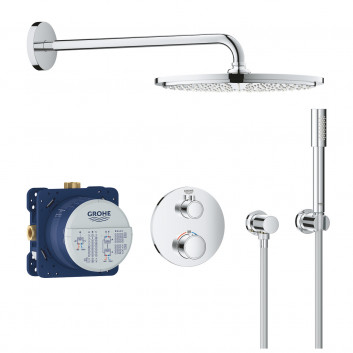 Shower set Grohe Tempesta 210, concealed, mixer thermostatic, chrome