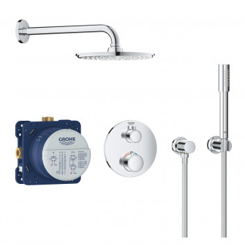 Shower set Grohe Tempesta 210, concealed, mixer thermostatic, chrome