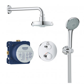 Shower set Grohe Tempesta 210, concealed, mixer thermostatic, chrome