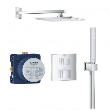 Shower set Grohe Tempesta 210, concealed, mixer thermostatic, chrome