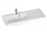 Washbasin left vanity/drop in Marmorin Talia 90 L, 900x310x140 mm blat on the right stronie white