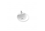 Countertop washbasin/hanging Marmorin Misa 421x435x177 mm without overflow white