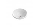 Recessed washbasin Marmorin Lena V 465x465x197 mm without tap hole i without overflow white