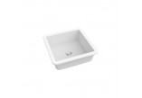 Under-countertop washbasin Marmorin Lena IV 448x448x167 mm without tap hole i without overflow white