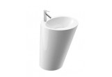 Washbasin freestanding Marmorin Amos S 582x370x580 mm without hole/with hole na baterie, without overflow white 