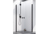 Shower cabin Radaway Nes Black KDD I 80, part right, 800x2000mm, black profil