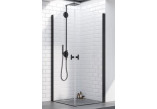 Shower cabin Radaway Nes Black KDD I 100, part left, 1000x2000mm, black profil