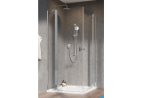 Shower cabin Radaway Nes KDD II 80, part right, 800x2000mm, profil chrome