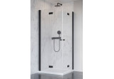 Shower cabin Radaway Nes Black KDD II 80, part right, door folding, 800x2000mm, black profil