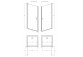 Door shower Radaway Nes KDS II 120, left, 1200x2000mm, silver profil