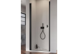 Door shower for recess installation Radaway Nes Black DWJ I 100, transparent, left, 980-1010x2000mm, black profil