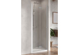 Door shower for recess installation Radaway Nes DWB 80, folding, left, 780-810x2000mm, profil chrome