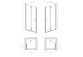 Door shower Radaway Nes KDS II 120, left, 1200x2000mm, silver profil