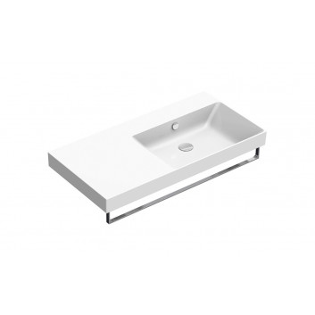 Double wall-hung washbasin Catalano Zero, 150x50cm, white