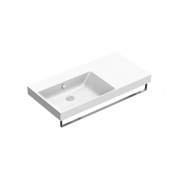 Double wall-hung washbasin Catalano Zero, 150x50cm, white