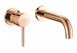Washbasin faucet Rea Lungo concealed, 2-hole, rose gold