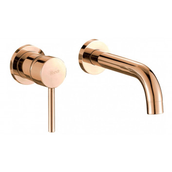 Concealed mixer Rea Lungo, 2-hole, rose gold