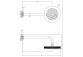 Overhead shower Gessi Inciso, średnica 218mm, arm wall-mounted 389mm, chrome
