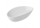 Countertop washbasin Omnires Barcelona, oval, 59x36cm, white