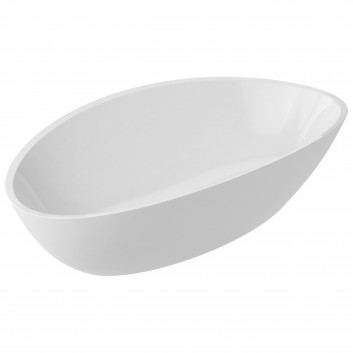 Countertop washbasin Omnires Barcelona, oval, 59x36cm, white