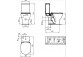 Bowl kompaktu WC Ideal Standard Tesi AquaBlade, 36,5x66,5cm, white
