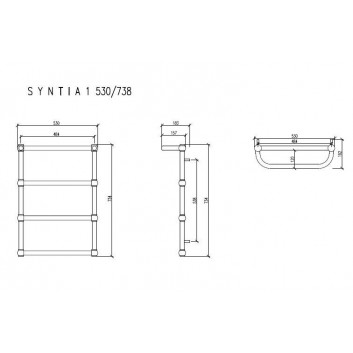 Grzejnik Imers Awena 1 53x50,8 cm - white
