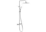 Shower set Oltens Atran (S) with mixer termostatyczną, square overhead shower, chrome