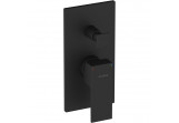 Concealed mixer shower Oltens Gota, complete, with switch, black mat