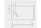 Acrylic shower tray Radaway DOROS F 80x120 cm