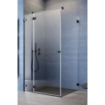 Part right cabins Radaway Essenza Pro Black PDD, 1000x2000mm, glass transparent, gold profil