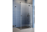 Part right cabins Radaway Essenza Pro Black PDD, 1000x2000mm, glass transparent, gold profil