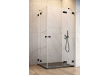 Part left cabins Radaway Essenza Pro Black KDD, 900x2000mm, glass transparent, black profil