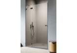 Door shower for recess installation Radaway Essenza Pro Black DWJ 120, left, 1200x2000mm, black profil
