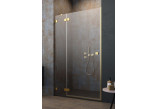Door shower for recess installation Radaway Essenza Pro Gold DWJ 90, left, 900x2000mm, gold profil